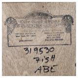 PRESSED TIN MIRROR | Having a painted patterned pressed tin frame; overall 22 x 16 in.