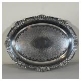 Silver plated footed tray in Gorham