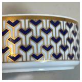 TIFFANY CUNARD DISH | Small porcelain dish with gilt highlights designed for Cunard / Sea Goddess by