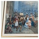 "Old houses of Staple Inn, Holborn" original painting on paper, attributed en verso to "William Rich