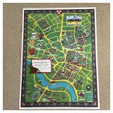 HARVARD UNIVERSITY MAP: RARE REPRO | Rare modern reproduction of the Harvard University Scott Map, "