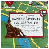 Rare modern reproduction of the Harvard University Scott Map, "Copyright by Alva Scott Garfield 1959
