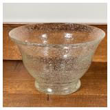 SIMON PEARCE BOWL | Handmade blown glass bowl by Simon Pearce; h. 7 x dia. 11 in.