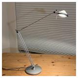 HALOGEN DESK LAMP | Halogen desk lamp with articulating arm, tested and works; fully extended h. 36 