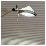 HALOGEN DESK LAMP | Halogen desk lamp with articulating arm, tested and works; fully extended h. 36 