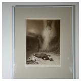 WWI PROPAGANDA PRINT | "Pro Patria" Edith Cavell wearing Red Cross uniform laying dead on the floor 