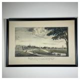 HAND COLORED COLLOTYPE of HARVARD U | Hand Colored Full Tone Collotype by The Meriden Gravure Co. 19