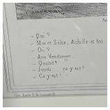 PAIR FRENCH PRINTS | Prints of plate etchings, pub. Chez Bauger R du Croissant 16; each overall 15-1