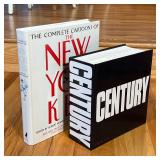 (2vol) COFFEE TABLE BOOKS | "The Complete Cartoons of The New Yorker" By Robert Mankoff, "Century" b