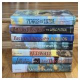 Redwall", "Mossflower", "Lord Borcktree", "Mariel of Redwall", "Marlfox", "The Long Patrol", "Pearls