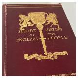 "A Short History of the English People," by J.R. Green, M.A. volumes 1-4, published by Harper & Brot