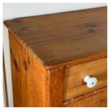 PINE CHEST of DRAWERS | Pine chest with four drawers; 33 x 17-1/2 x 40 in.