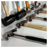 (9pc) ESTATE LOT HAMMERS | Includes two rubber mallets, and seven hammers; largest 13-1/2 in.