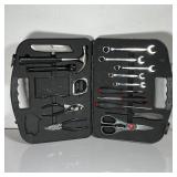BROOKSTONE STARTER TOOLKIT | Includes various sized wrenches, screw drivers, pliers; case size 10 x 