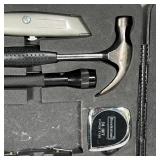 BROOKSTONE STARTER TOOLKIT | Includes various sized wrenches, screw drivers, pliers; case size 10 x 