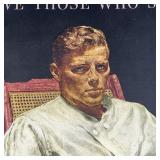 "Serve Those Who Served" World War II poster by Douglass, copyright 1945-O-655862, framed behind gla