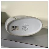 "Country Collection" including a vase and matching plate with floral design, made in Portugal; h. 10