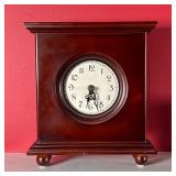 MANTEL CLOCK | Having a round face with Arabic numerals, battery operated and runs great; 9 x 8 in.