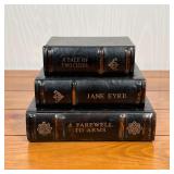 BOOK DRAWERS | Decorative stack of drawers in the form of books; h. 6-1/4 x w. 8 x d. 6-1/4 in.