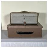 (2pc) LOCKBOXES | Including a Utilco cash box, and a safe box 