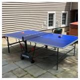 OUTDOOR PING PONG TABLE | Made by Kettler, comes with paddles and weather resistant cover, on four w