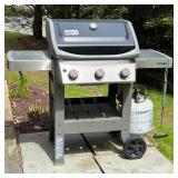 WEBER SPIRIT II GRILL | Fire starter still operational, comes with bonus rotisserie attachment [n.b.