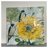 BIRDS & FLOWERS GICLEE PRINT | 23-1/2 x 23-1/2 in. 