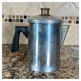 FOLEY STOVETOP PERCOLATOR | Old school Foley stovetop aluminum percolator; h. 7 in.