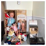 MISC. DOLLS & ACCESSORIES | Including a Kissy "kissing doll" by Ideal in original box, "Yolanda