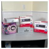 LOT CAR AUDIO EQUIPMENT | Including two Polk Audio DB651 speakers, a Polk DB461 speaker, two Pioneer