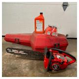 HOMELITE CHAINSAW | Homelite Super 2 chainsaw with hard shell carrying case and accessories