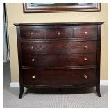 STANLEY FURNITURE DRESSER | Stanley Furniture "Virginia" chest of drawers with brass pulls, having t