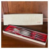 (13pc) GERBER KNIFE SET | In original box with five extra matching knives; knife overall length 8-1/