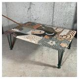 MOSAIC LOW TABLE | Mosaic low table depicting a woman
