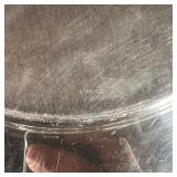 sterling silver round dishes with engraved central monogram "G" (dia. 11 in.); total weight 37.5 tro