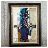 ROBERTO MOYA (1932 - 2008) | Modernist still life oil on canvas, signed lower right, in a custom gil