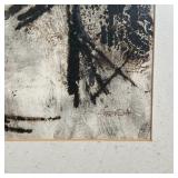 Cariola (b. 1927), mixed media portrait of a lady, possibly an etching, signed lower right "CARIOLA"