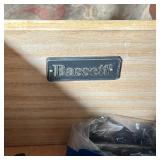 nightstands / bedside tables, each with three drawers and excellent condition; h. 30 x 28 x 18 in.