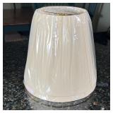 PAIR PATINATED METAL LAMPS | Patinated metal table lamps with custom shades (plus with original unus