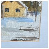 FRANK MEANY (American, 20th Century) | Wintry landscape, signed lower right and dated 1976, framed u