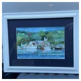Cove, lithograph of a water color painting, ed. 15/100, titled and pencil signed lower right, "TYLER