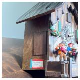 Cuendet label, "Never On Sunday / Edelweiss / Swiss Musical Movement"; h. 13 x 10 x 8 in.