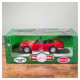 TRIUMPH TR6 MODEL CAR | 1/18 scale die cast metal model car, red Triumph TR6, Britain