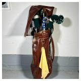 VINTAGE GOLF CLUBS | Including Spalding Jackpot, Burke, Tour Select irons, etc. in a vinyl golf bag