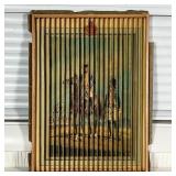 MIXED MEDIA ENGRAVING COLLAGE | Mixed media collage, 18th century color engravings cut and pasted to