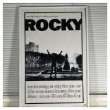ROCKY POSTER | Rocky movie poster c. 2006 in a white frame; overall 37 x 25 in.