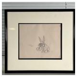  VIRGIL ROSS DRAWING | Pencil on paper, original pencil sketch drawing of Bugs Bunny in "A Hare Grow