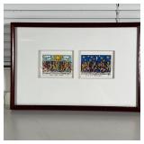 RIZZI 3-D MIXED MEDIA | James Rizzi (American, 1950-2011), pop art diptych, serigraph and paper art,