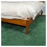 MID-CENTURY MODERN BEDFRAME | Danish modern style full-size bed frame; h. 46-1/2 x w. 56 x l. 79 in.
