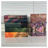 (6pc) HARRY POTTER BOOKS | Hardcover, Years 1-4, 6, & 7 [missing Year 5]